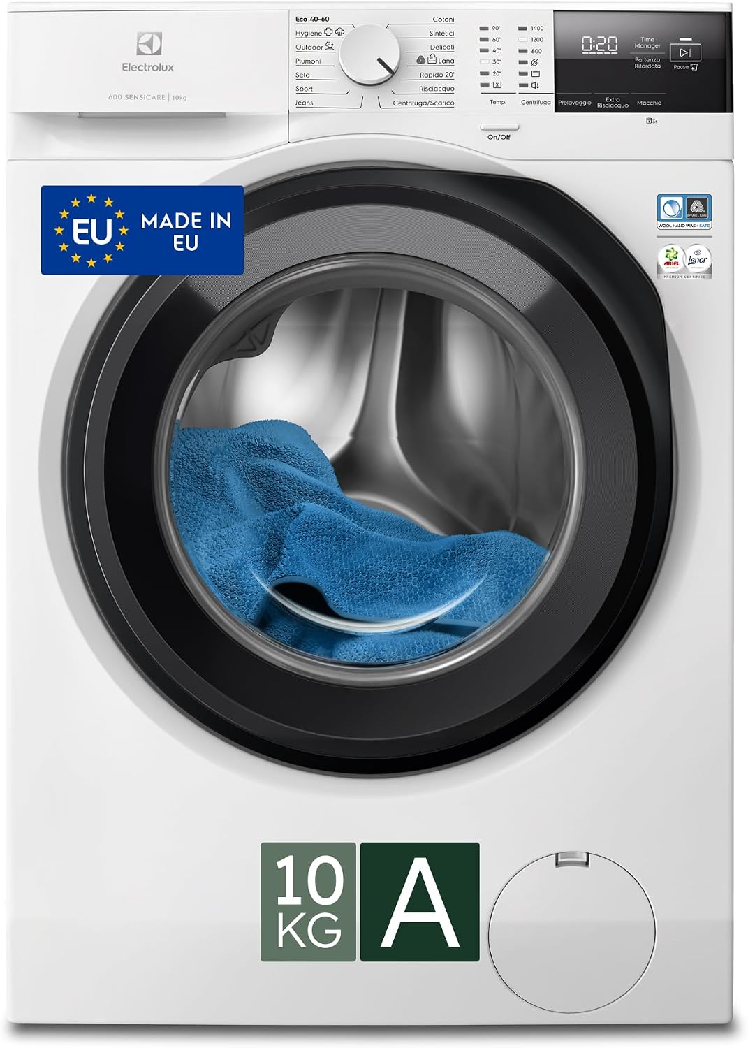 Detalle de Electrolux 600 Lavatrice Carica Frontale 10 Kg SensiCare EW6F210G