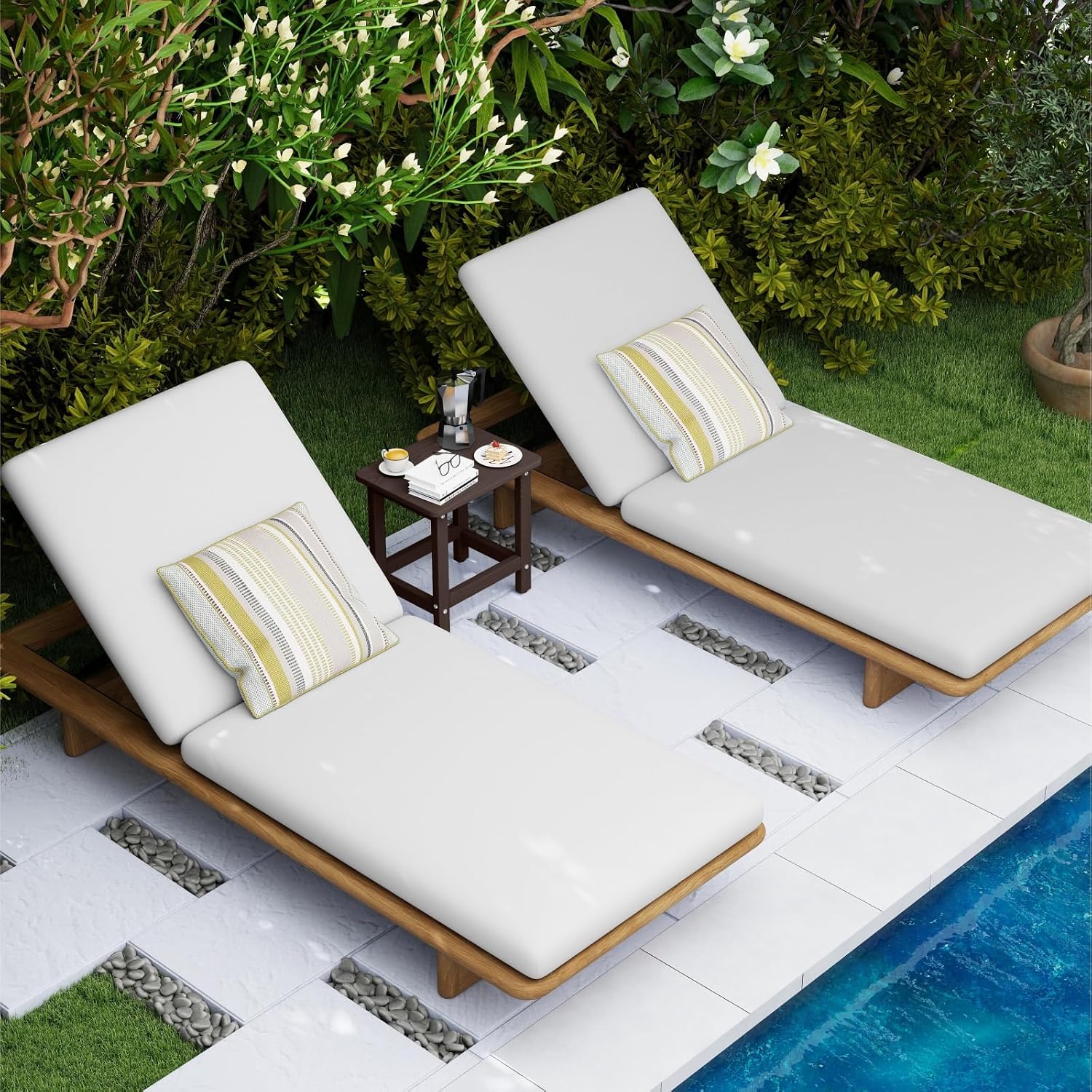 Thumbnail 6 de BIVODA YF-CJ-002-13 HDPE Outdoor Side Table, Coffee, Weather-Resistant