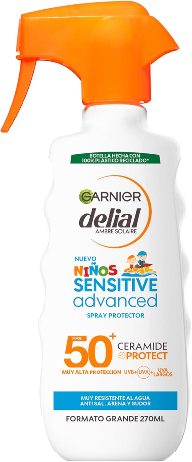 Detalle de Garnier Delial Pistola Solar FPS50+ Para Niños, Resistente al Agua ☀