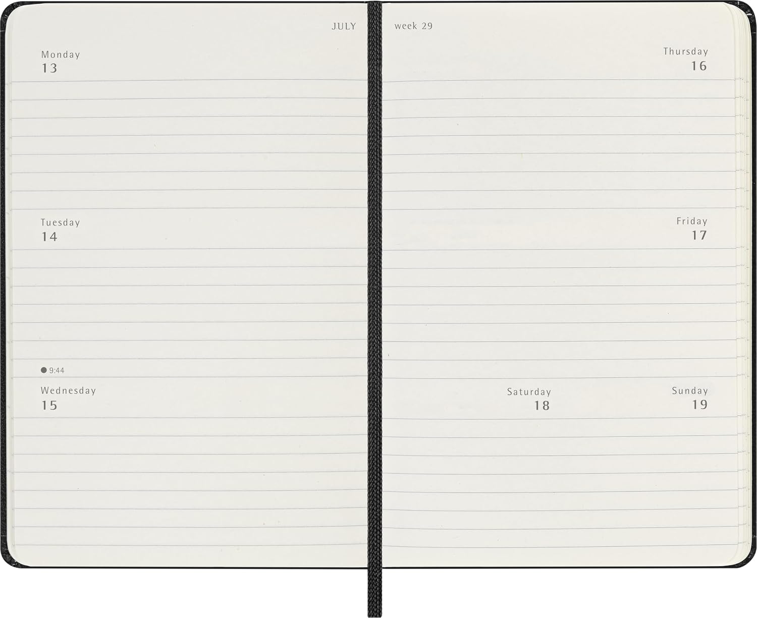 Thumbnail 4 de Moleskine Weekly Planner Agenda 2026 12 meses