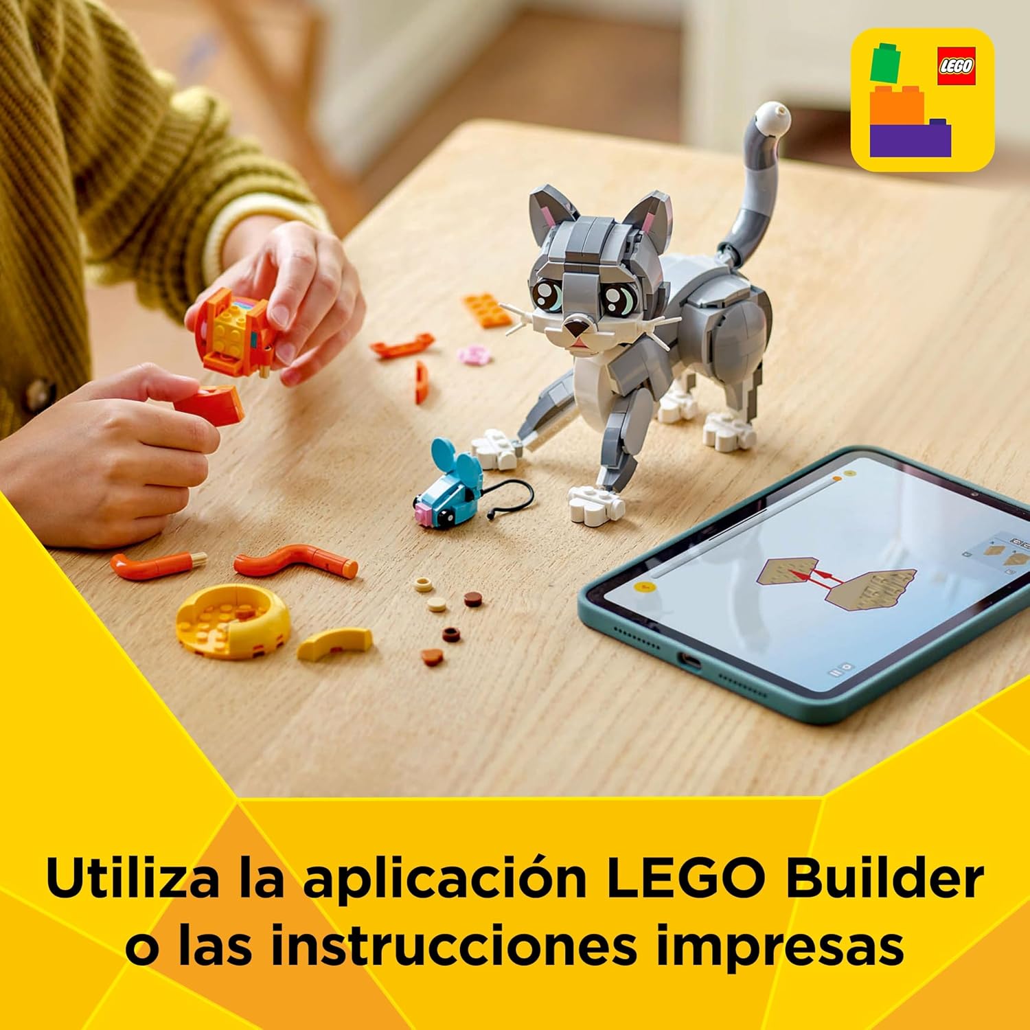 Thumbnail 5 de LEGO Creator 3 en 1 Gato Juguetón 31163