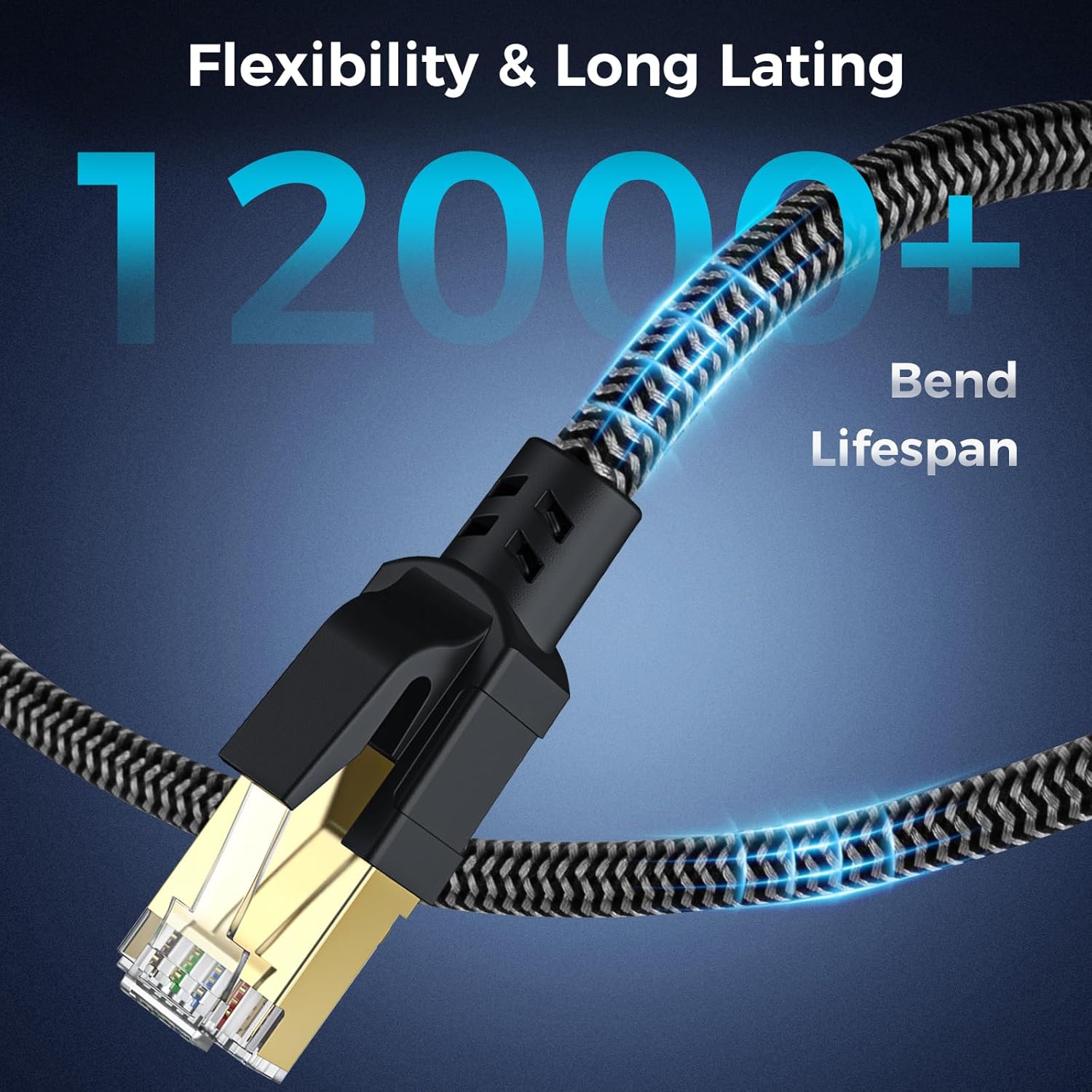Detalle 2 de CABNEER Cat 8 Ethernet Cable 5m