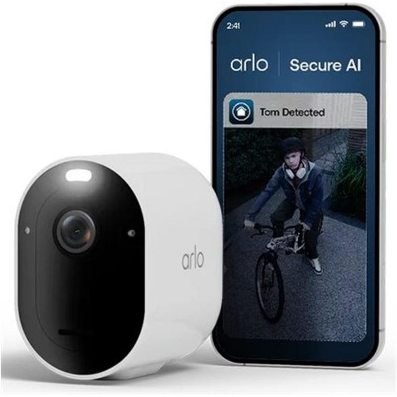 Detalle 2 de Arlo Pro 6 2K: Cámara IP interior/exterior con visión nocturna en color y audio bidireccional