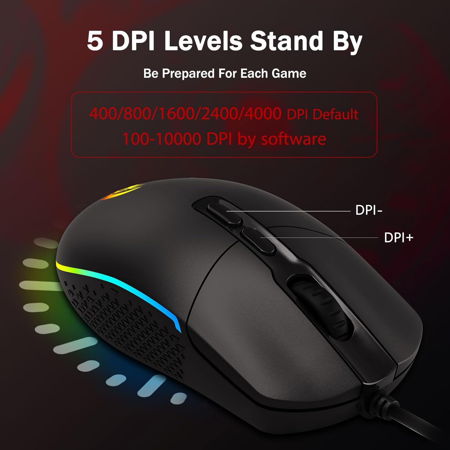 Thumbnail 3 de Redragon M719 Antonium RGB Gaming Mouse