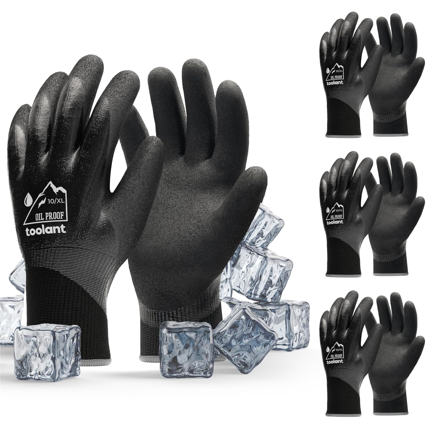 Detalle de toolant 100% Waterproof Gloves 3 Pairs — X-Large