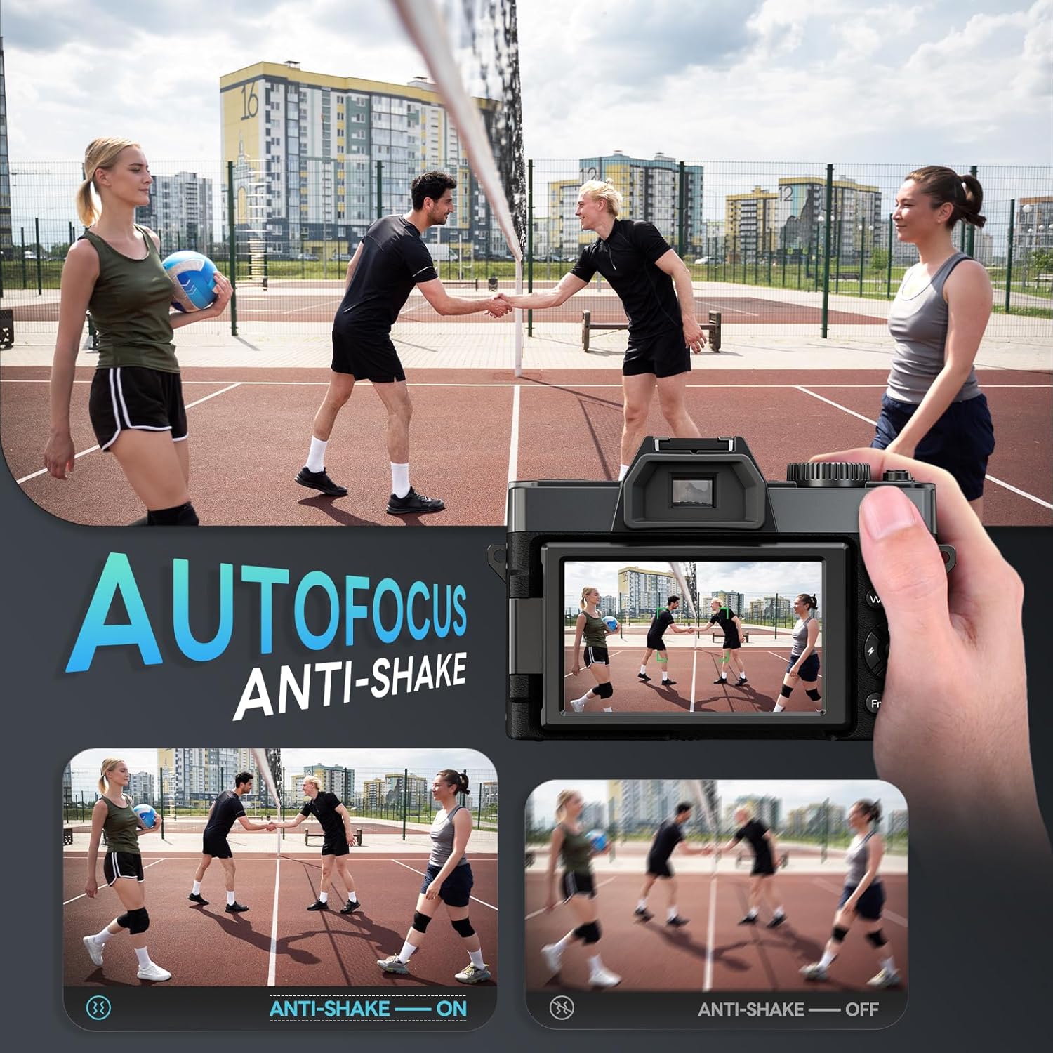 Thumbnail 4 de NBD 5K 64MP Digital Camera for Photography – 16x Zoom, 52mm Wide‑Angle + Macro Lenses, WiFi & App Control
