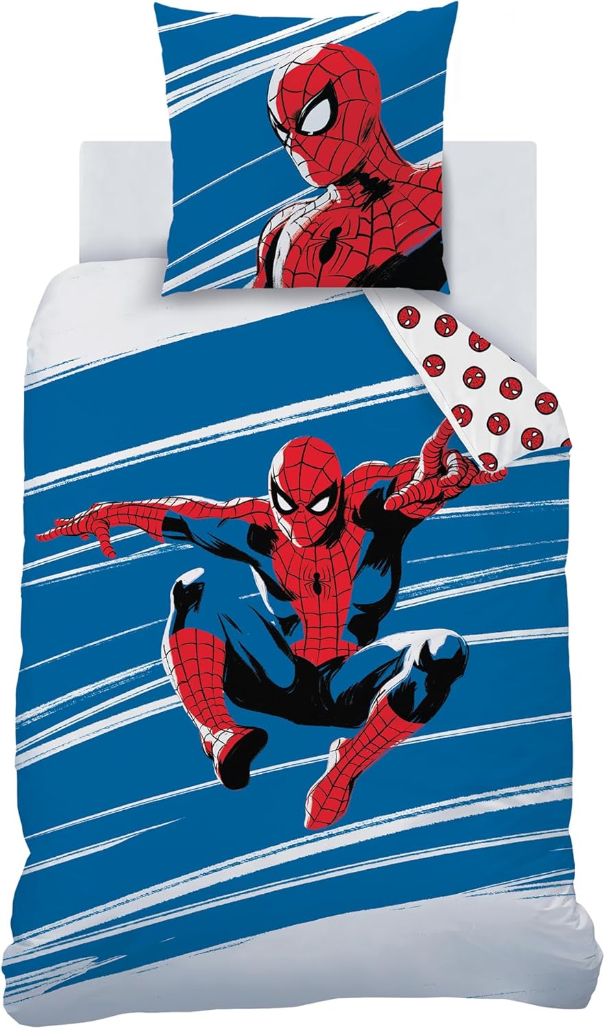 Thumbnail 1 de Parure de lit Spiderman Home “Anniversary” 1 personne (coton 100% certifié Oeko-TEX) housse 140x200 + taie 63x63