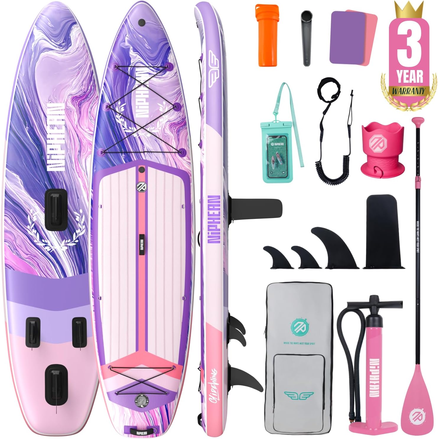 Thumbnail 2 de niphean Extra Large Inflatable Paddle Board 500 lbs