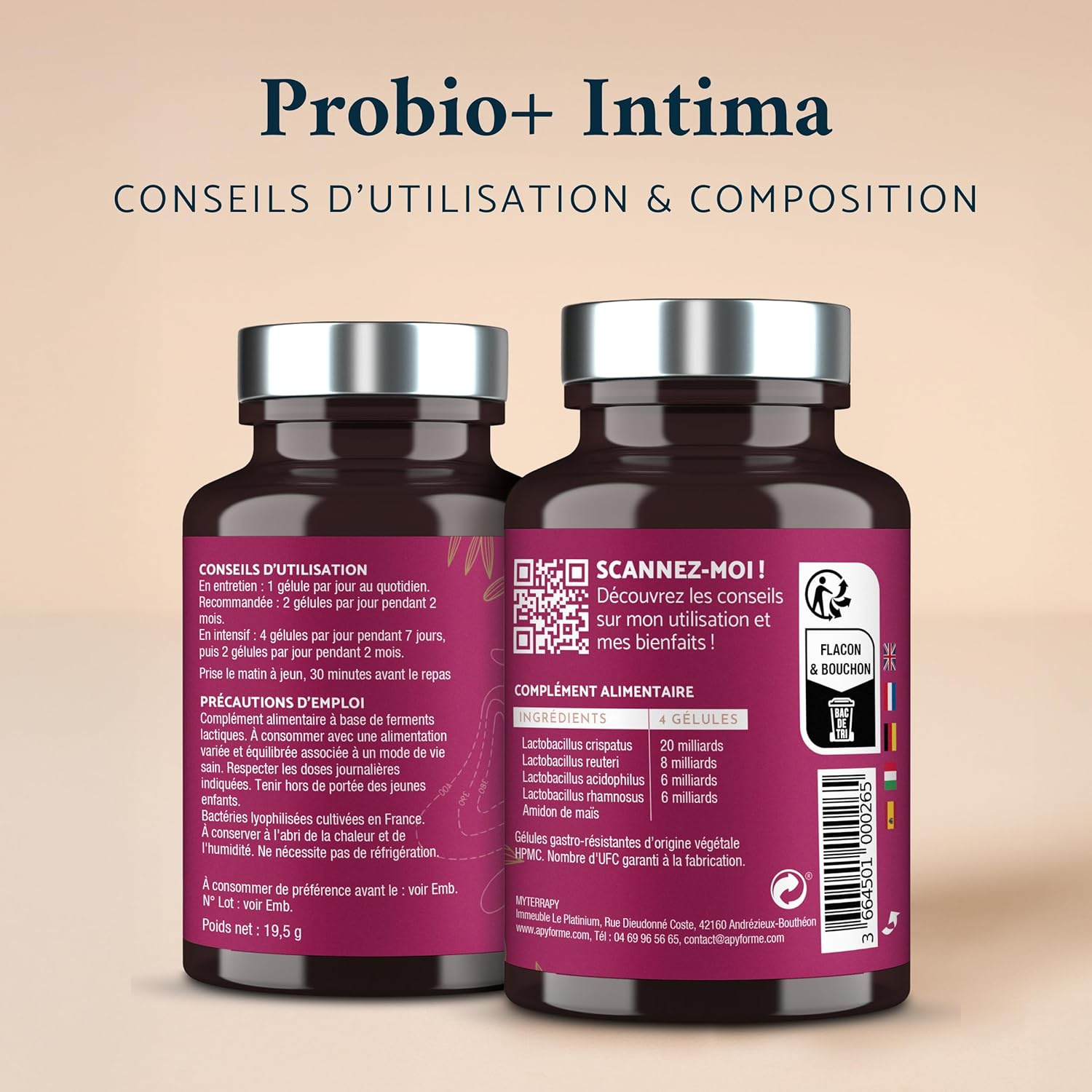 Thumbnail 3 de Apyforme Probio+ Intima probiotique 40 Milliards UFC/jour 💊