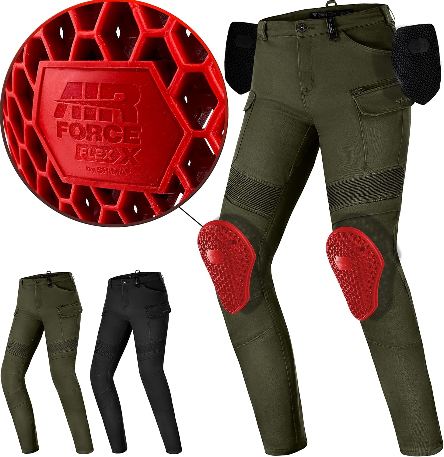 Thumbnail 4 de Shima Giro 3.0 Motorradhose mit AirForce Knieschonern