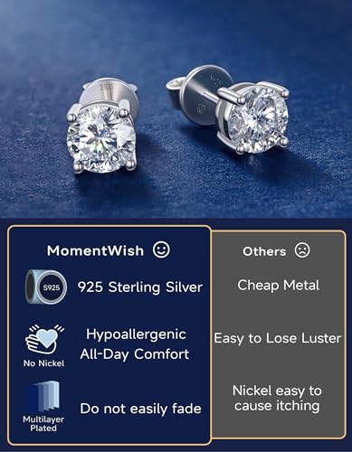 Thumbnail 5 de MomentWish Boucles d'oreilles moissanite 0,6-4 carats ⚡