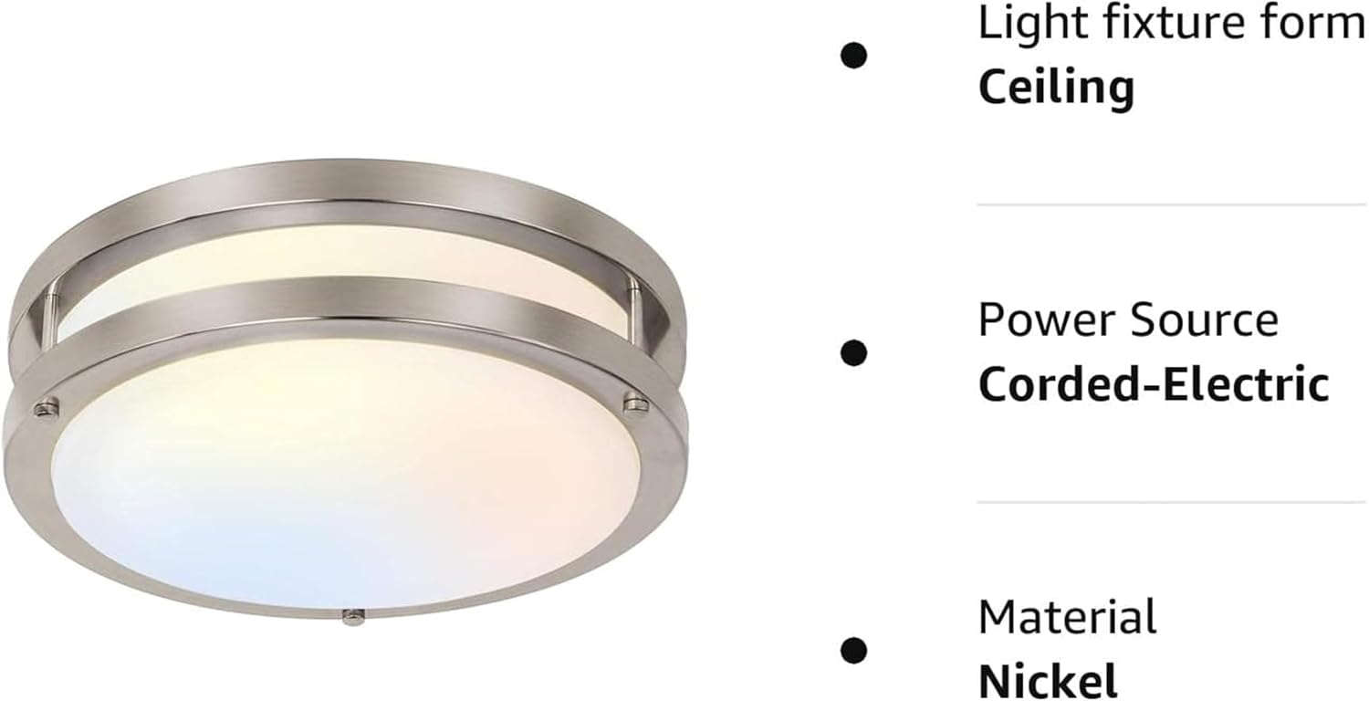 Detalle de 13 inch Flush Mount LED Ceiling Light 1300 lm