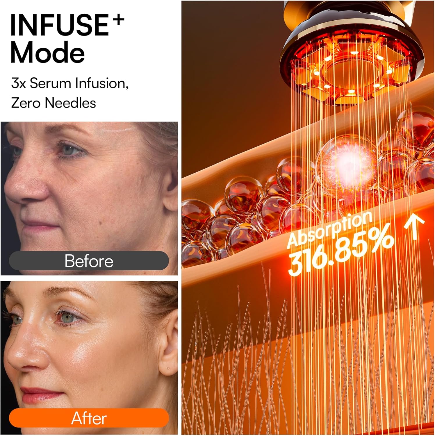 Thumbnail 6 de INIA Flare 3-in-1 Microcurrent Facial Device with Red Light Therapy