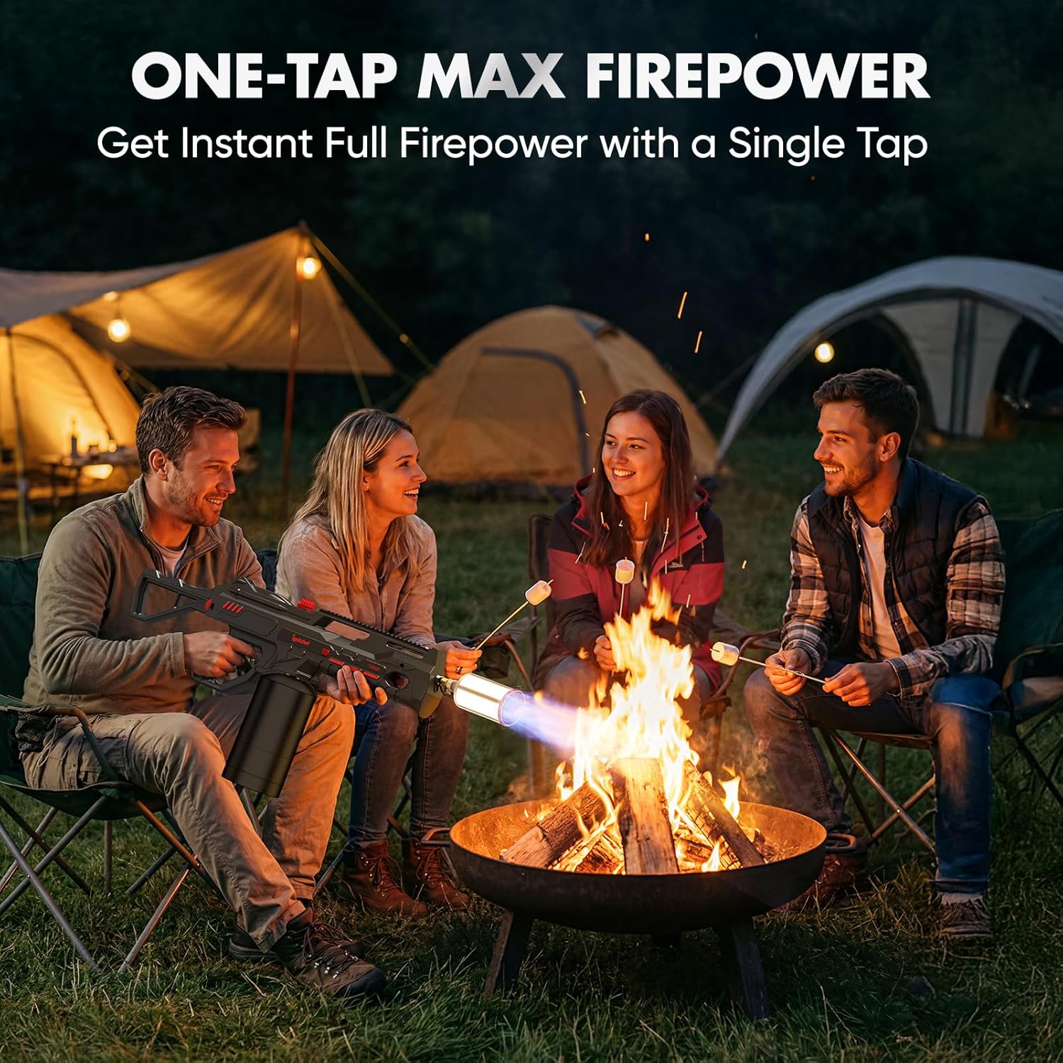 Thumbnail 1 de IgnitChef Propane Torch Gun with One-Touch Max Fire — kitchen blow torch for searing, grilling, and starter jobs