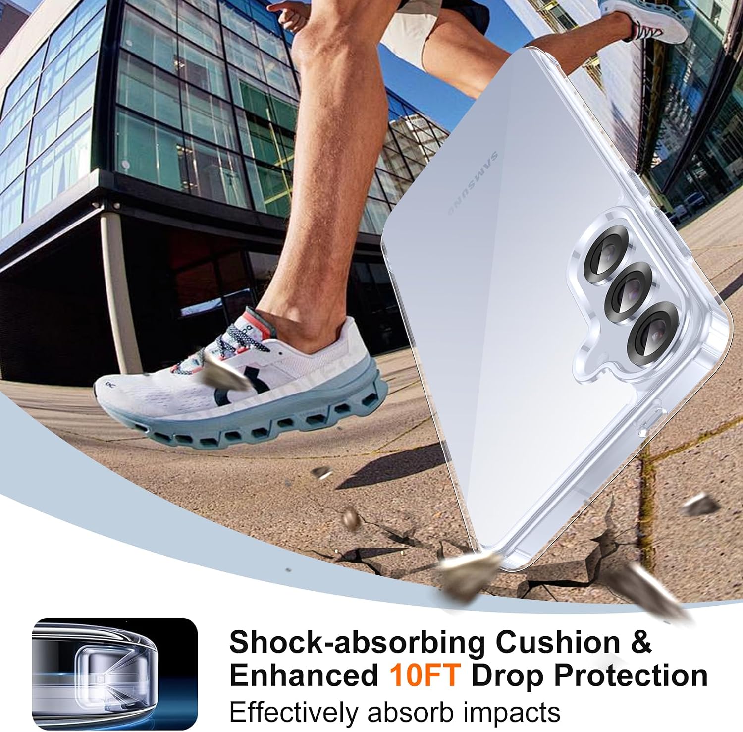 Detalle de SPIDERCASE Galaxy S25 Clear Case 6.2"