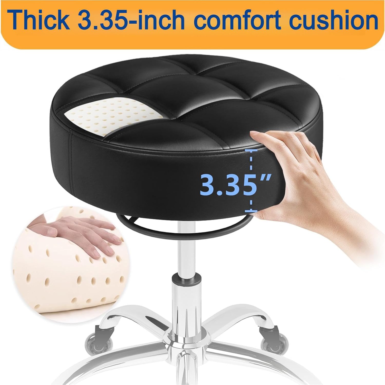 Thumbnail 2 de Rolling Stool Heavy Duty 400lb