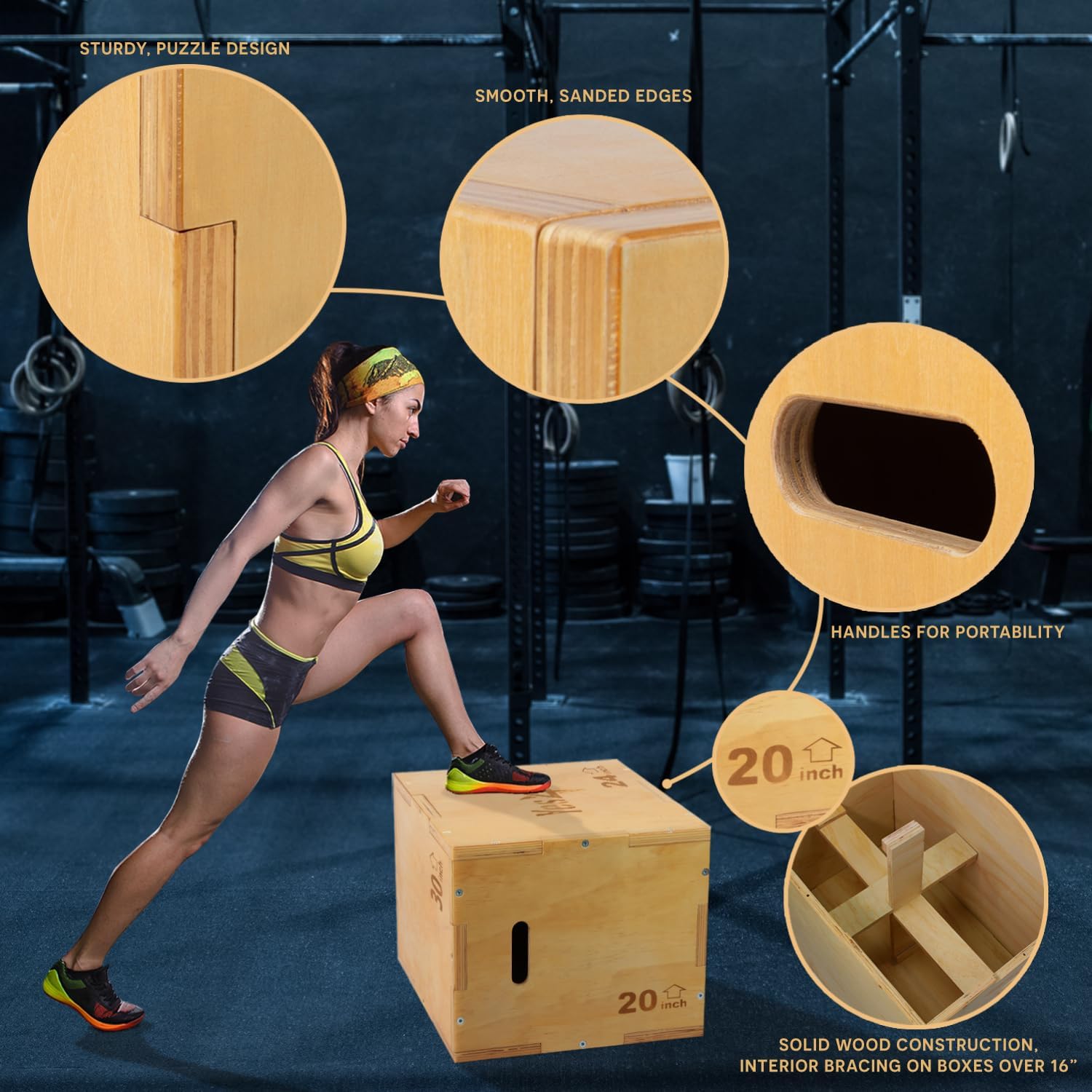 Thumbnail 2 de Yes4All Plyo Box 3-in-1 jump box 450 lbs