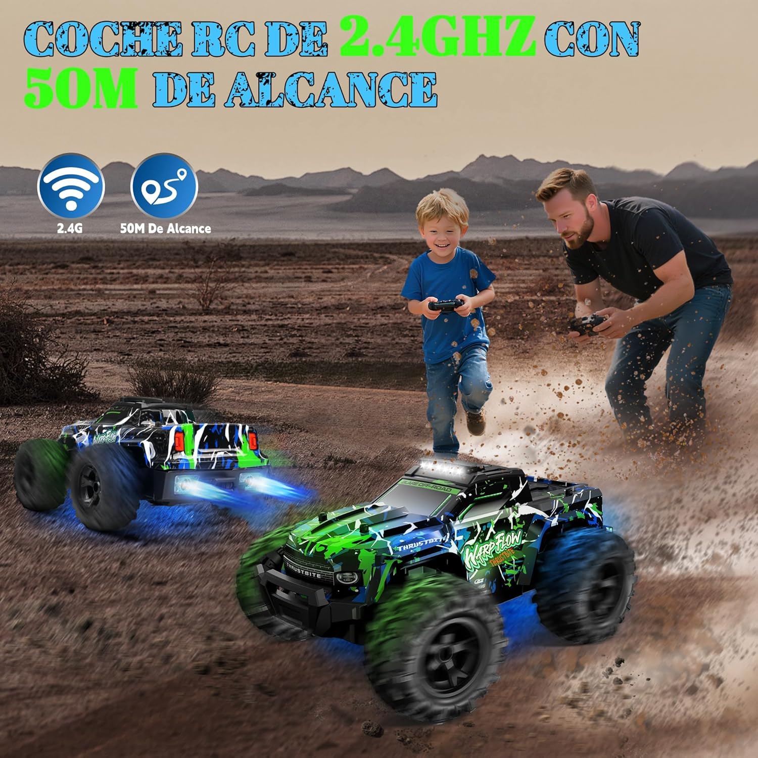 Thumbnail 6 de JOYTREKY 1:18 RC Car 25 km/h with LED lights