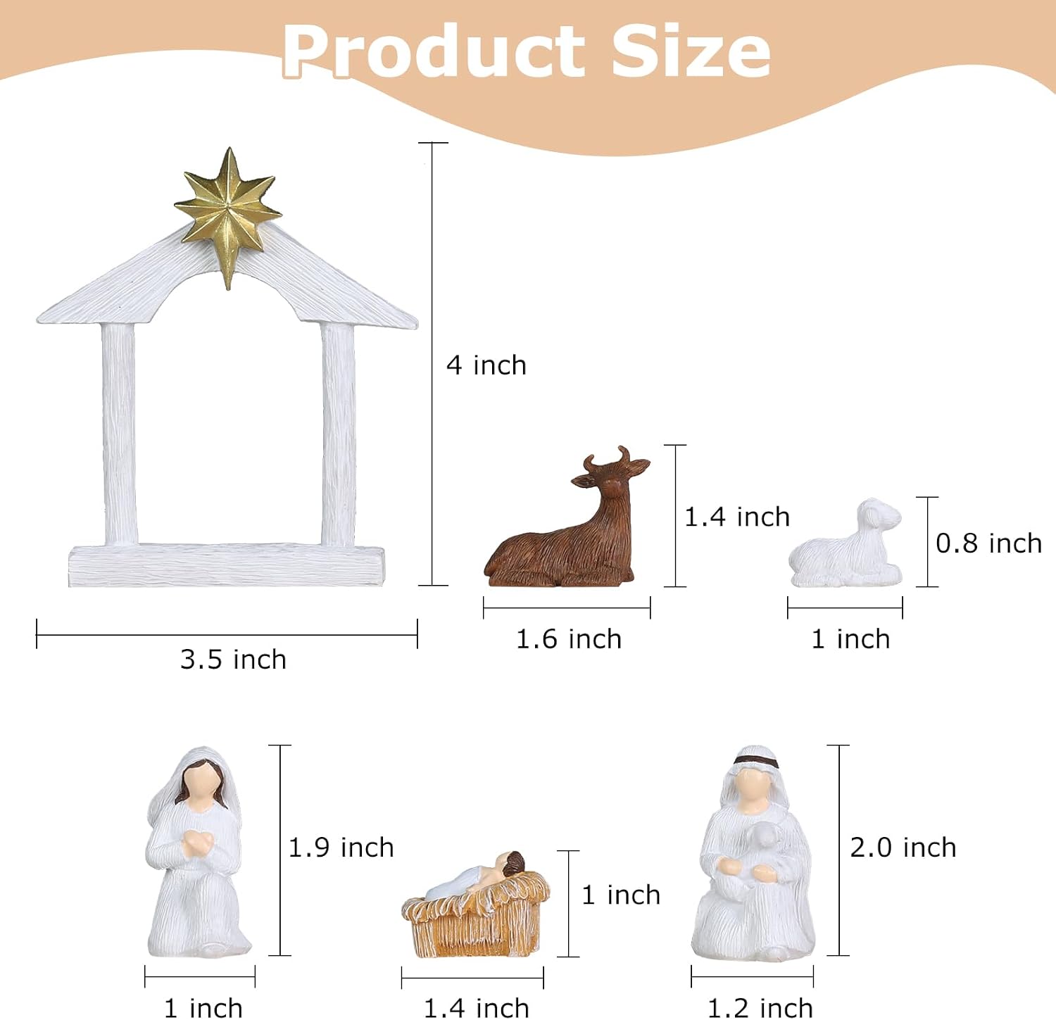 Thumbnail 1 de MEETYAMOR Nativity Set, Resin