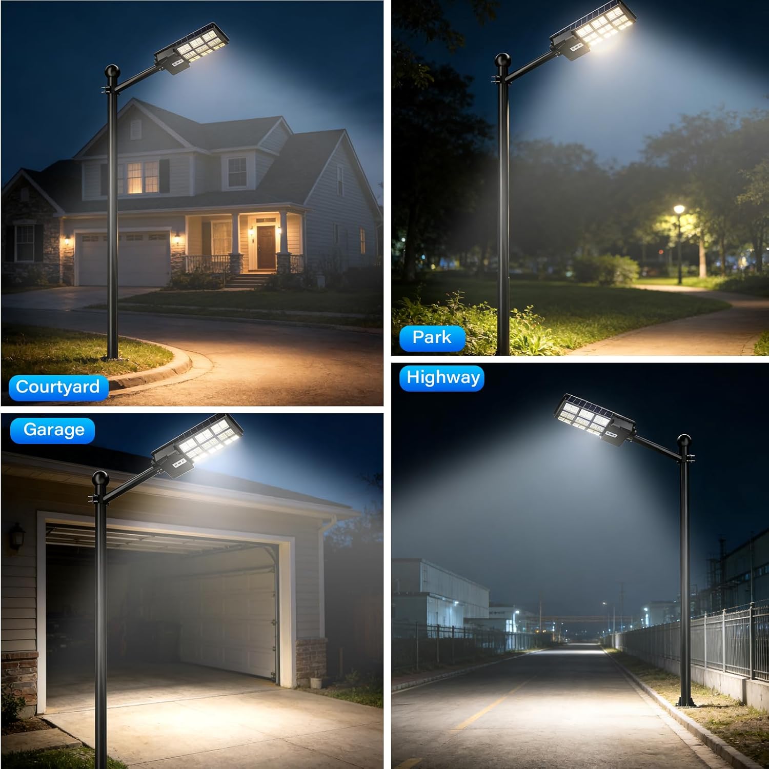 Thumbnail 4 de Lenlun Solar Security Lights Outdoor Motion Sensor: 1500W, 150000LM, IP65 Flood Lamp