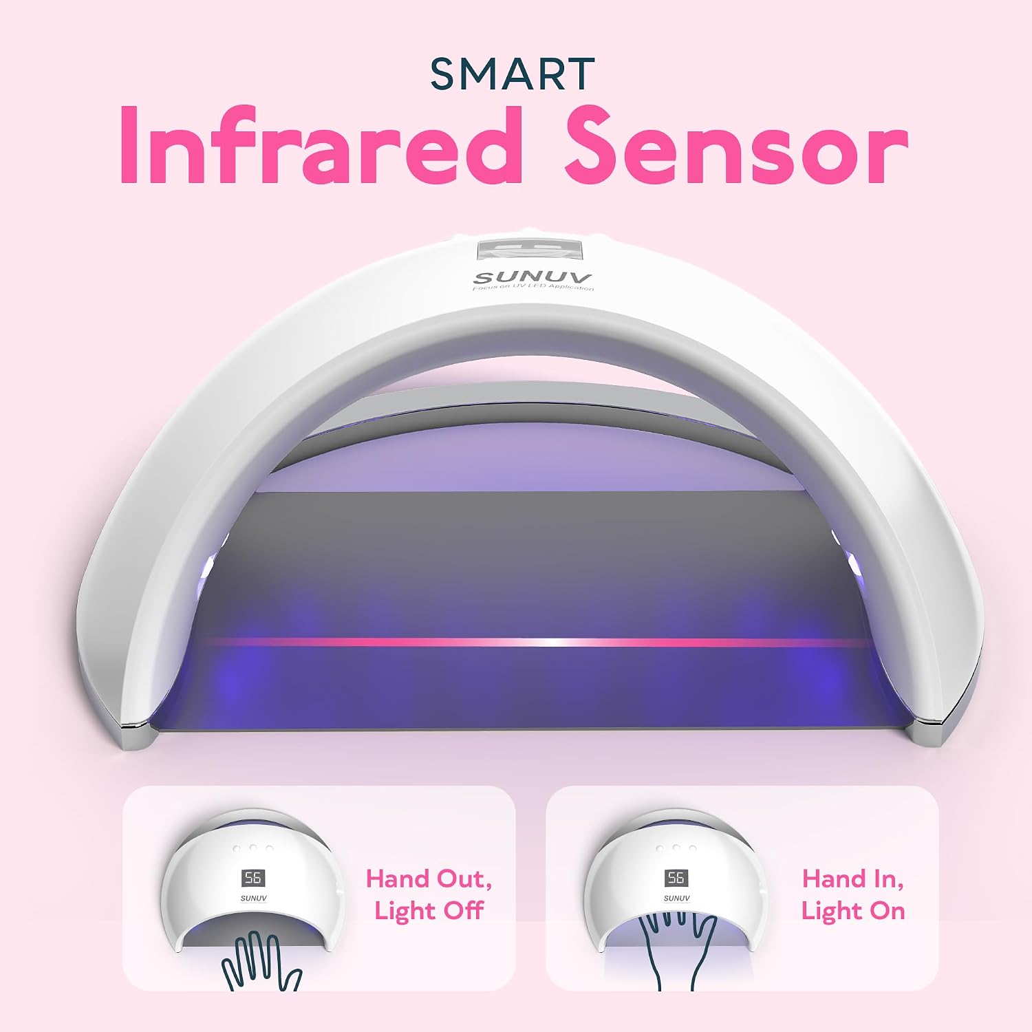 Detalle de SUNUV UV LED Nail Lamp with 30/60/99S Timer ๐