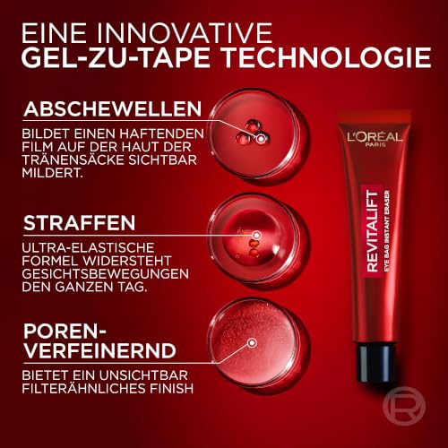 Detalle 2 de L'Oréal Paris Anti-Tränensack Sofort Lifting – Revitalift Laser: Sofortige Straffung für Augenpartie (15 ml)