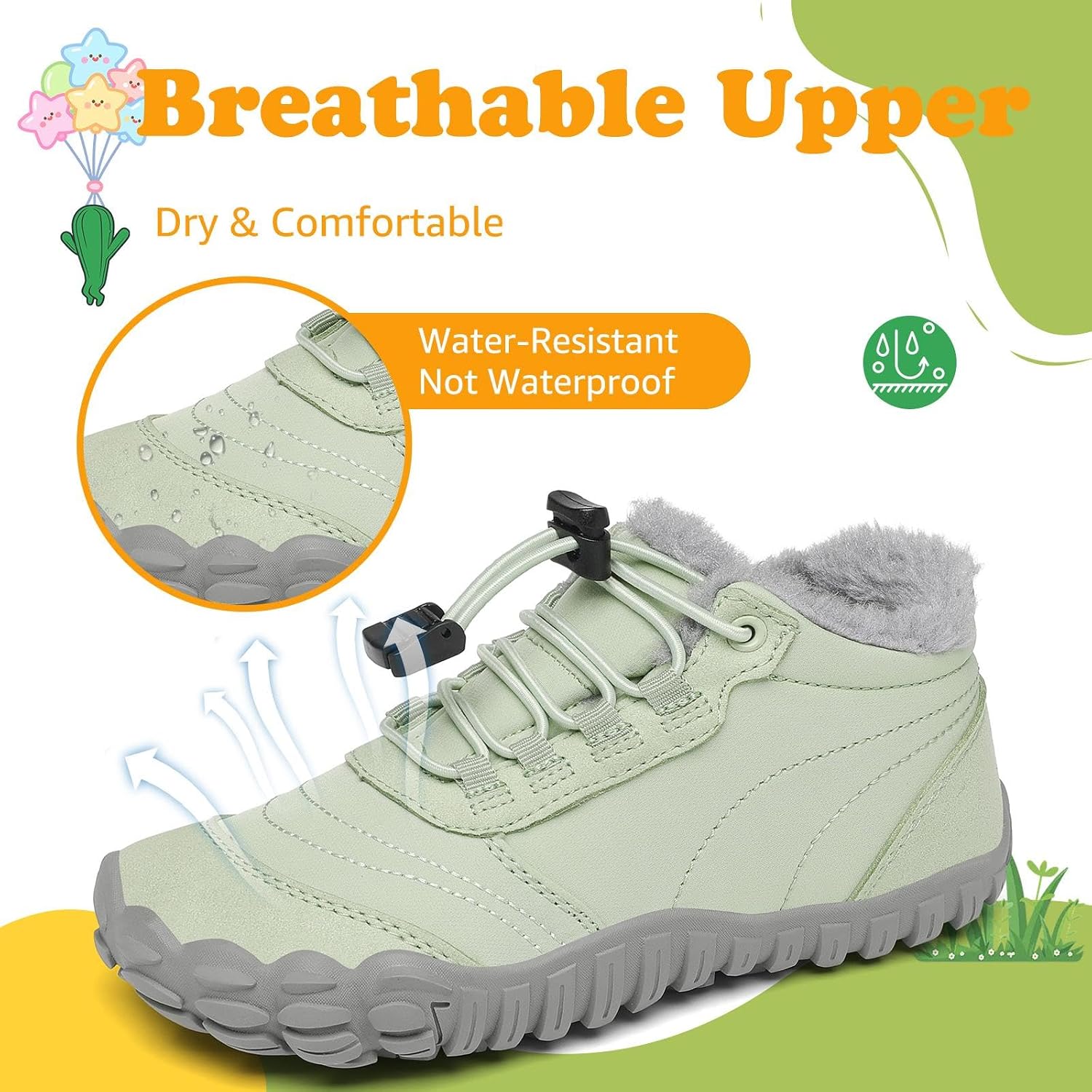Detalle de SAGUARO Bambini barefoot doposci invernali antiscivolo
