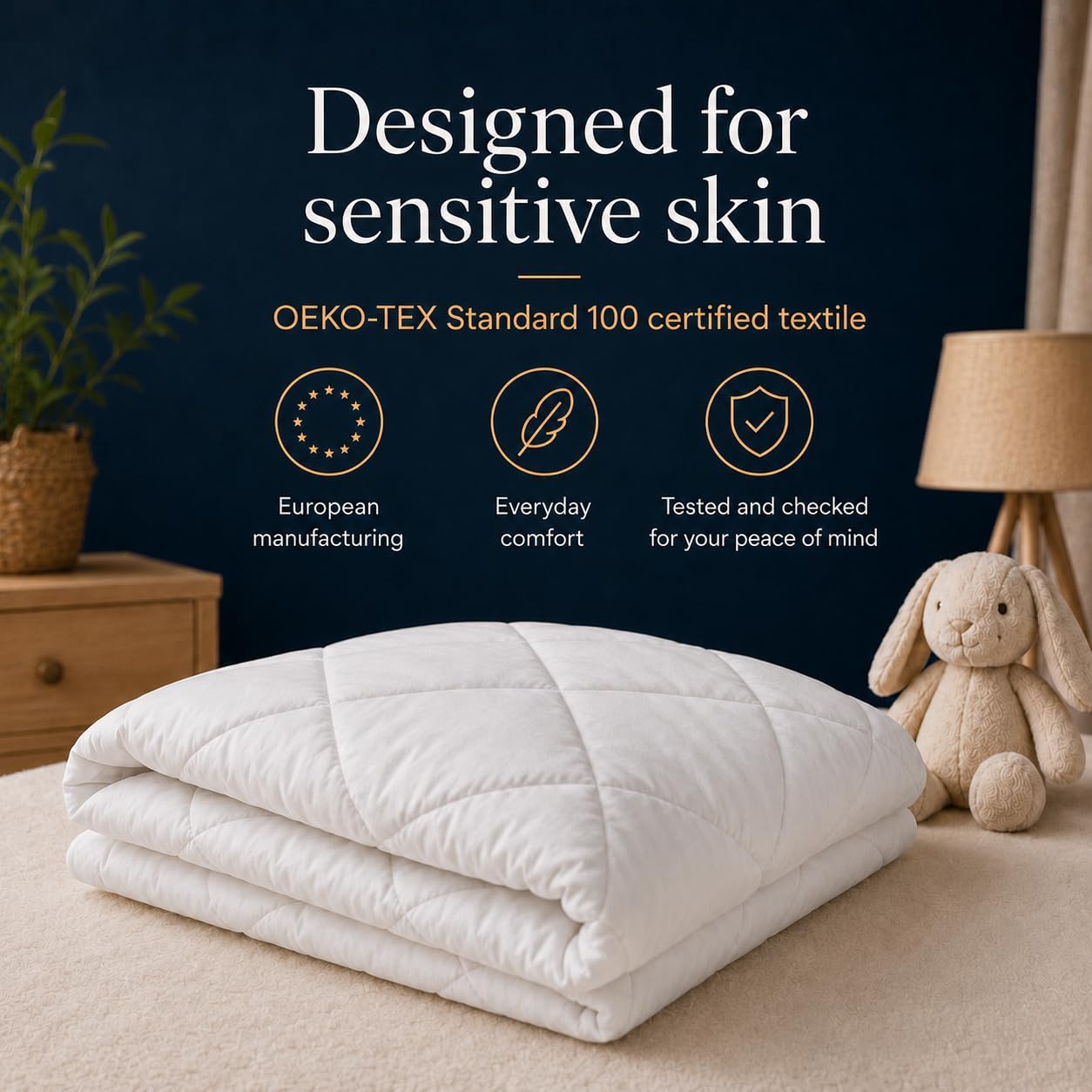 Detalle de SOHYGGE SHBABY01 Baby Duvet, 75 x 120 cm Microfibre, 300 g/m²