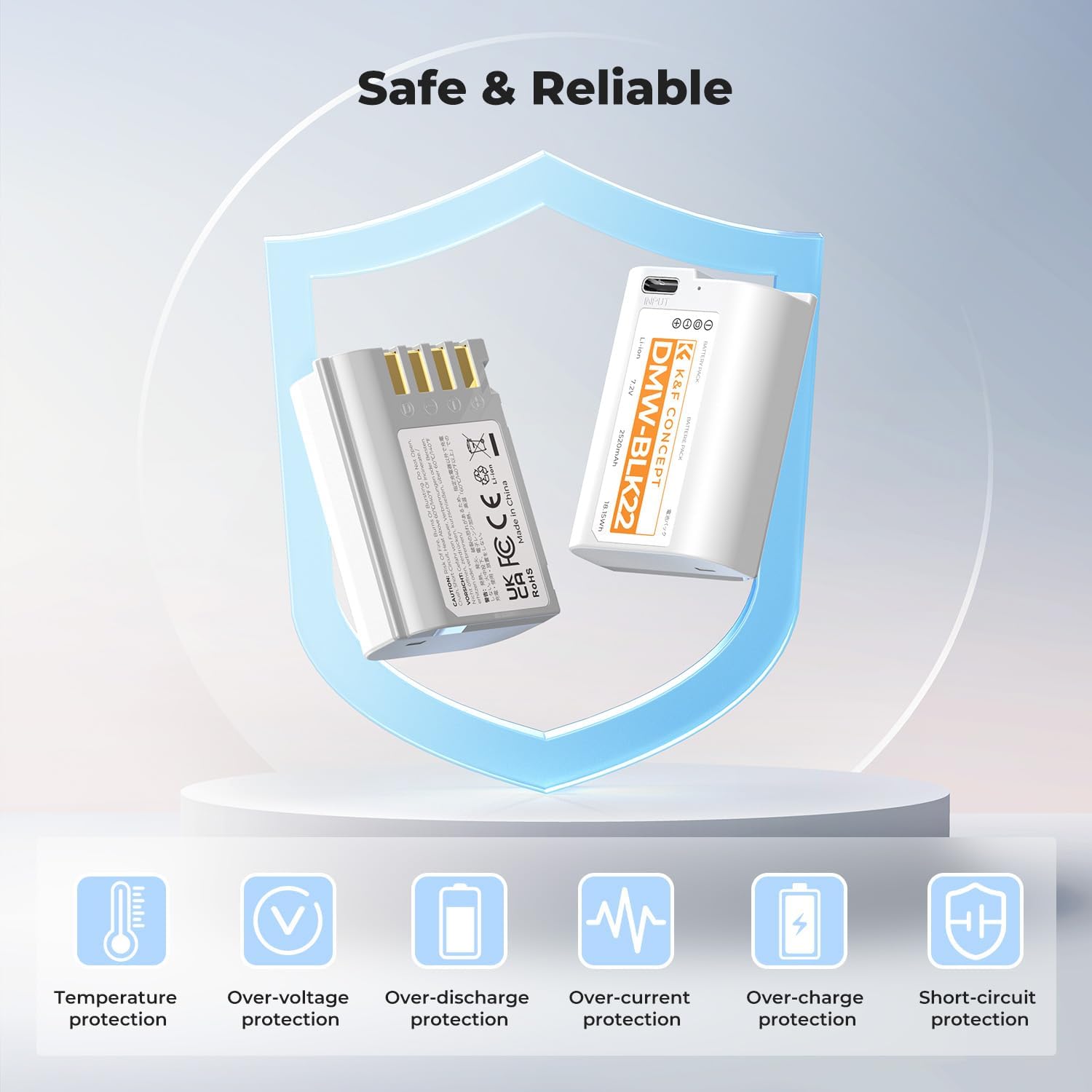Thumbnail 4 de K&F CONCEPT DMW-BLK22 2520 mAh