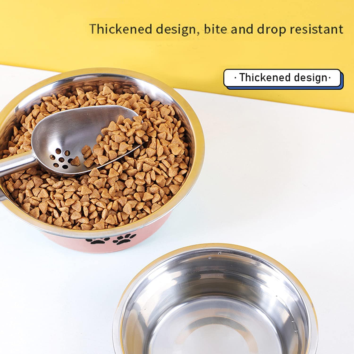 Thumbnail 5 de YUDANSI 860ml Pink Dog Bowls 2 Pack