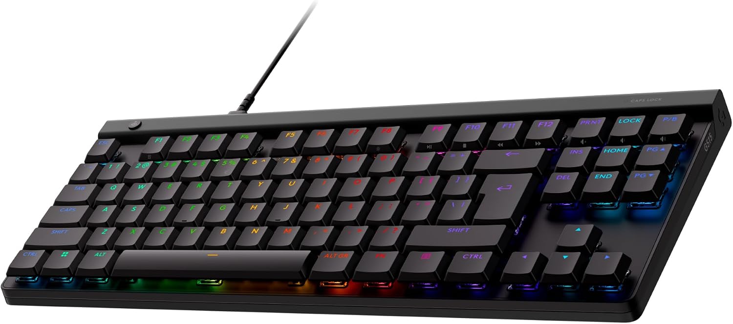 Detalle de Logitech G515 TKL tastiera gaming cablata TKL profilo ribassato, RGB personalizzabile e switch Tactile