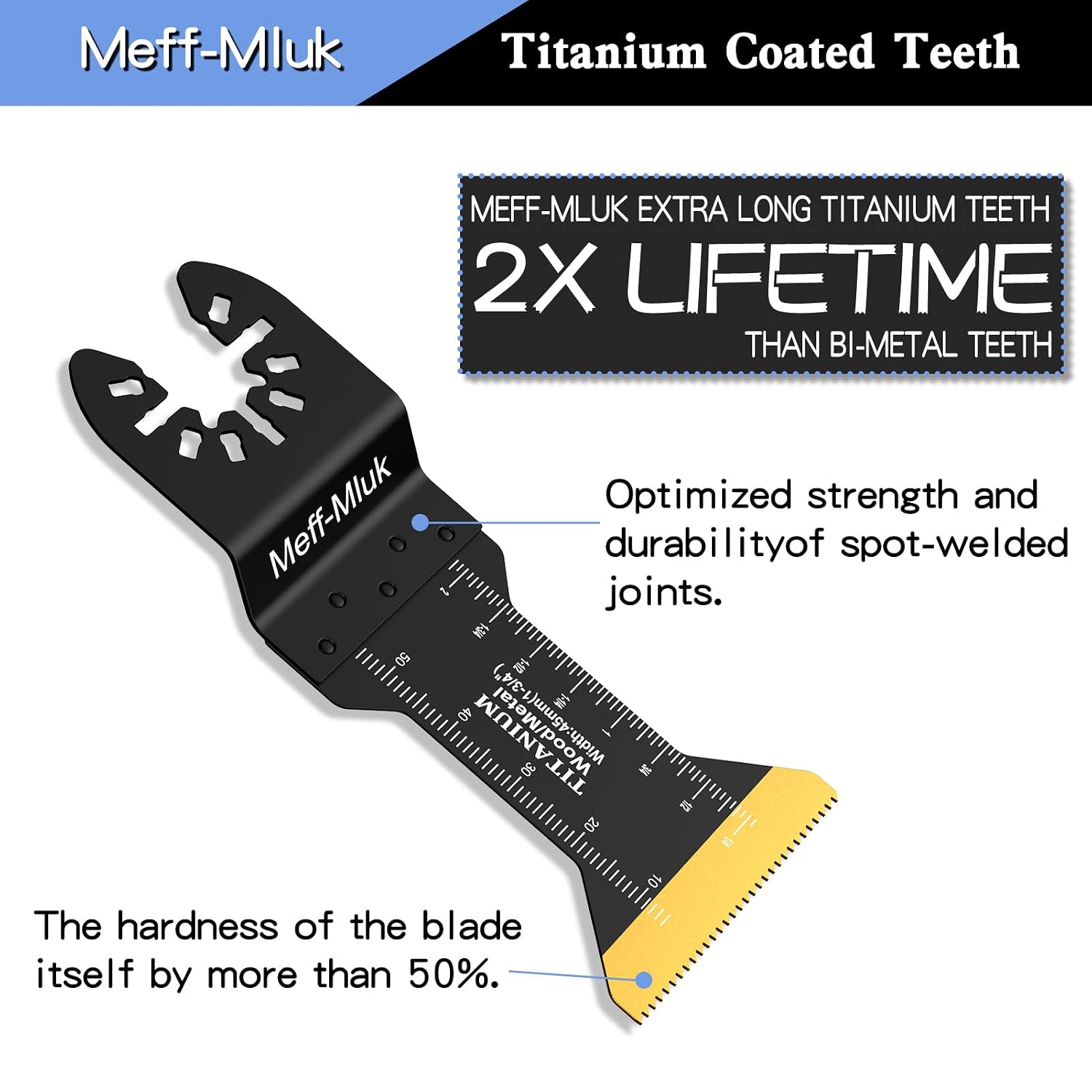 Thumbnail 2 de Meff-Mluk Titanium oscillating blades 15 pcs