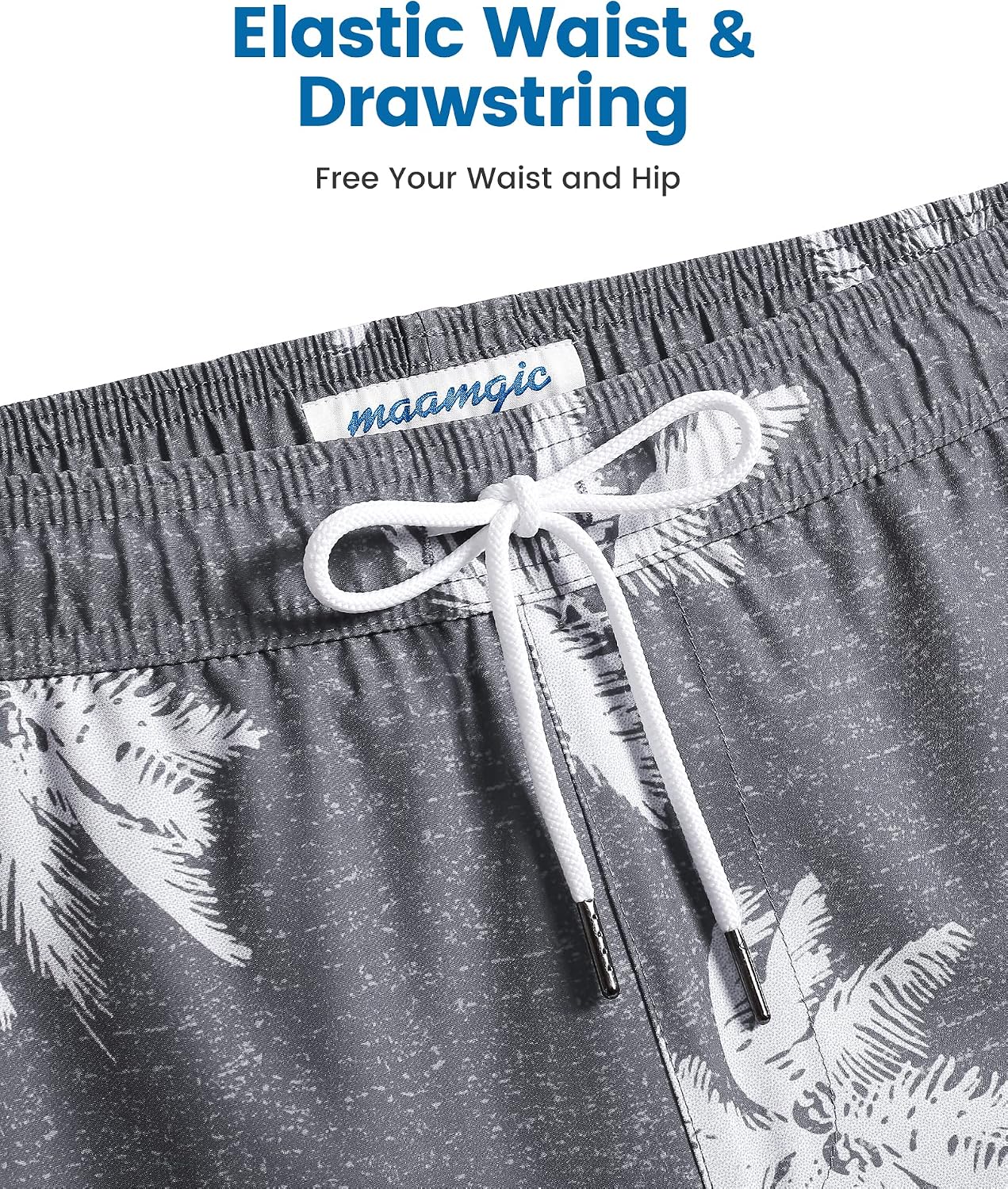 Detalle 1 de maamgic Men's Swim Trunks, 5-Inch