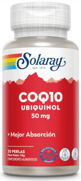 Solaray Ubiquinol Co-Q10 50 mg - Suplemento Energía ⚡
