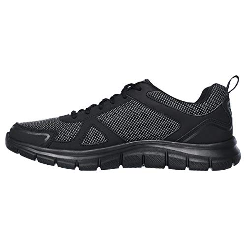 Detalle de Skechers Track Bucolo: Scarpe running da uomo, Black Leather Mesh Trim, 43 EU