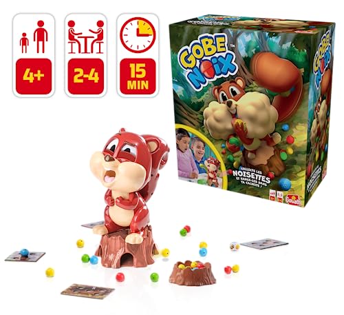 Detalle 2 de Goliath Gobe Noix – Jeu de Société rapide et amusant pour enfants dès 4 ans