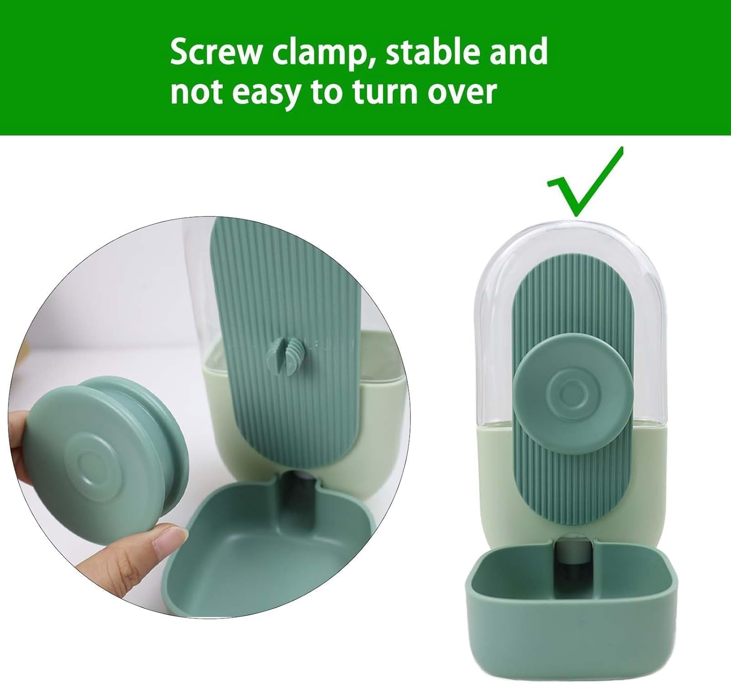 Thumbnail 2 de SLAKOZYT Futterautomat für kleine Haustiere – automatischer Futter- und Wasserspender für Käfig oder Boden