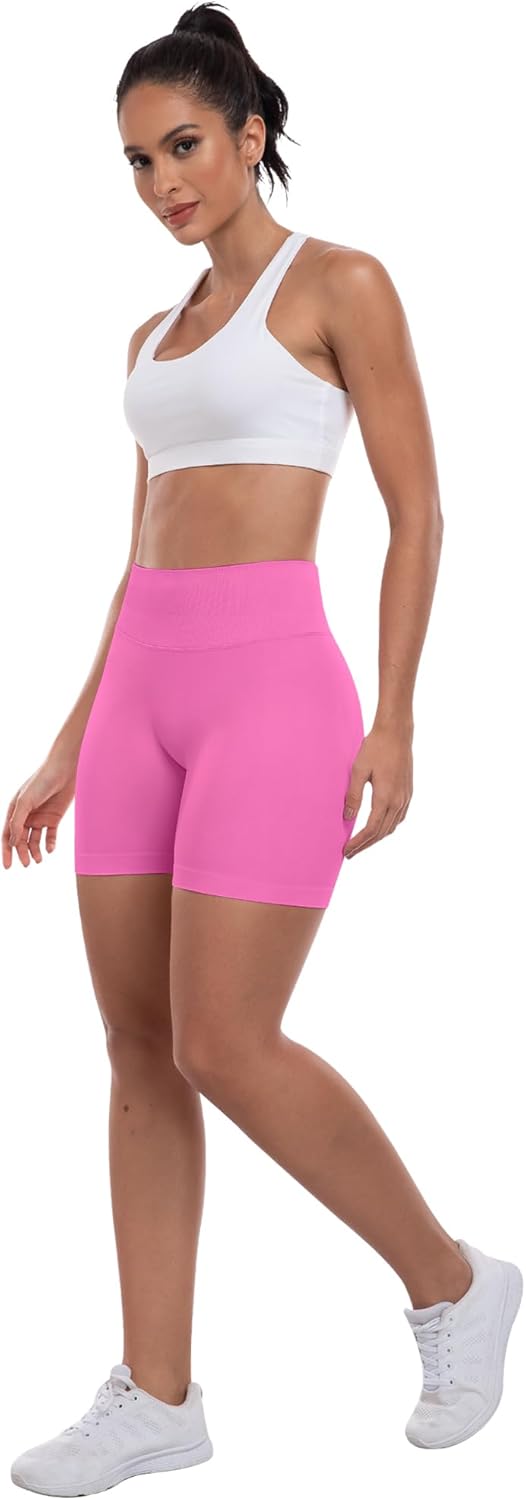 Thumbnail 3 de ATHVOTAR Workout Gym Shorts Women: High-Waisted Seamless Scrunch Butt Lift