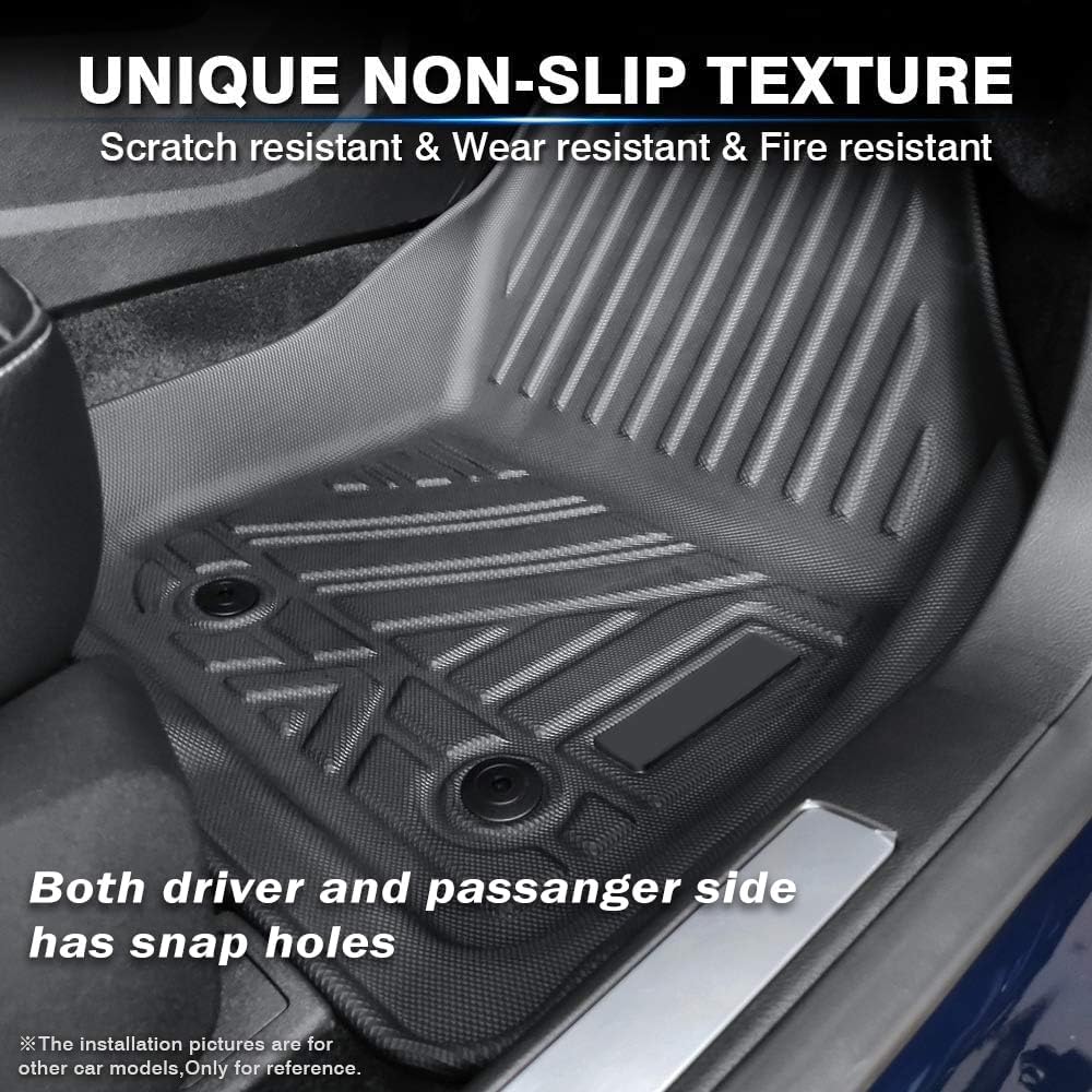 Thumbnail 2 de KUST Custom Fit Floor Mats for 2020-2025 Nissan Sentra (Not for 2026) — All Weather, Edge-to-Edge TPE Mats
