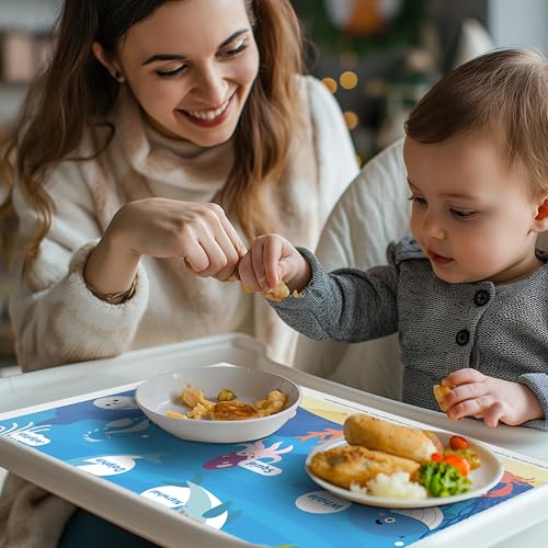 Detalle 2 de Disposable Placemats for Baby Toddlers 60 Pack 12x16”
