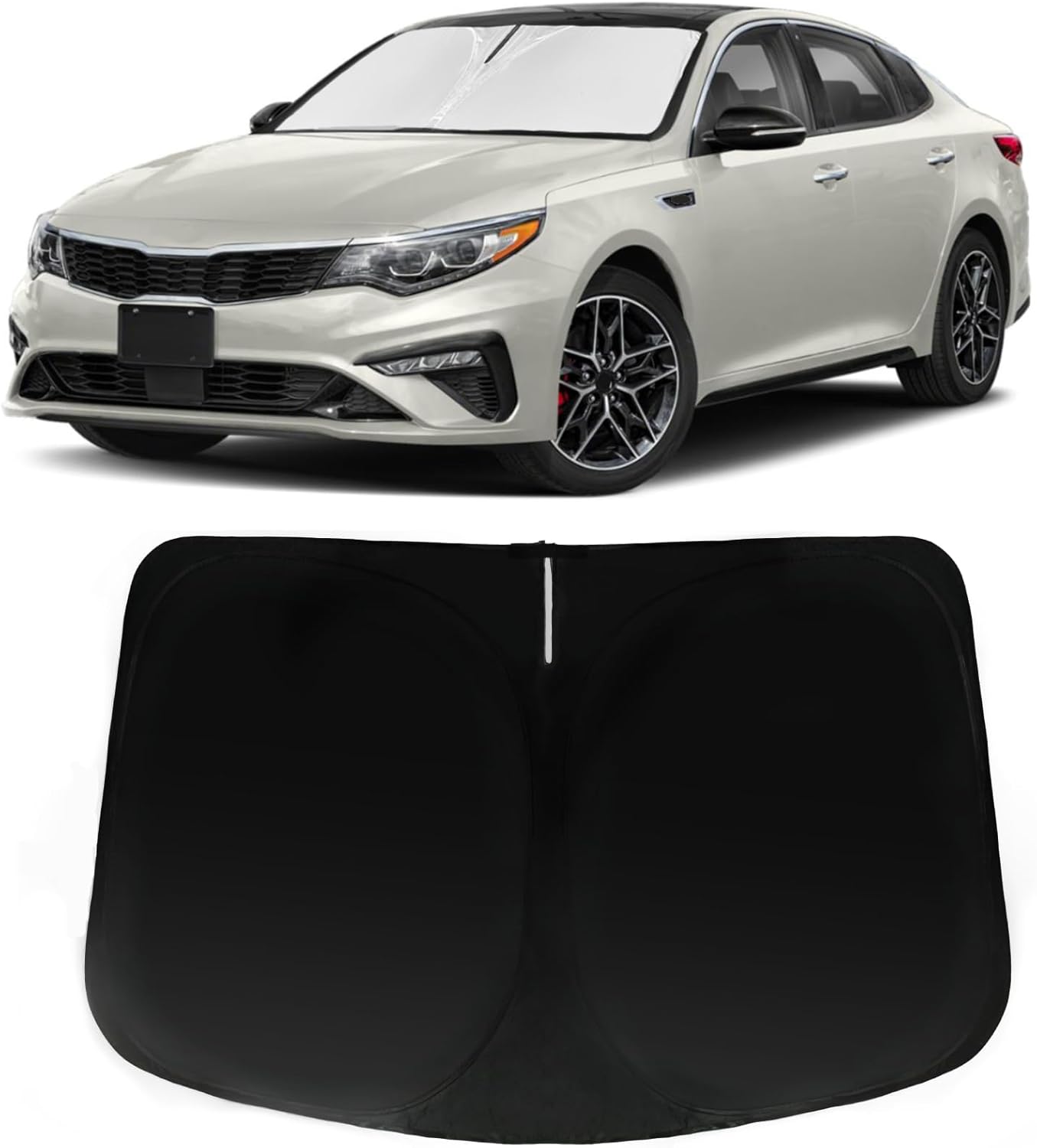 Detalle de PAIMOHO Windshield Sun Shade for KIA Optima 2016-2020