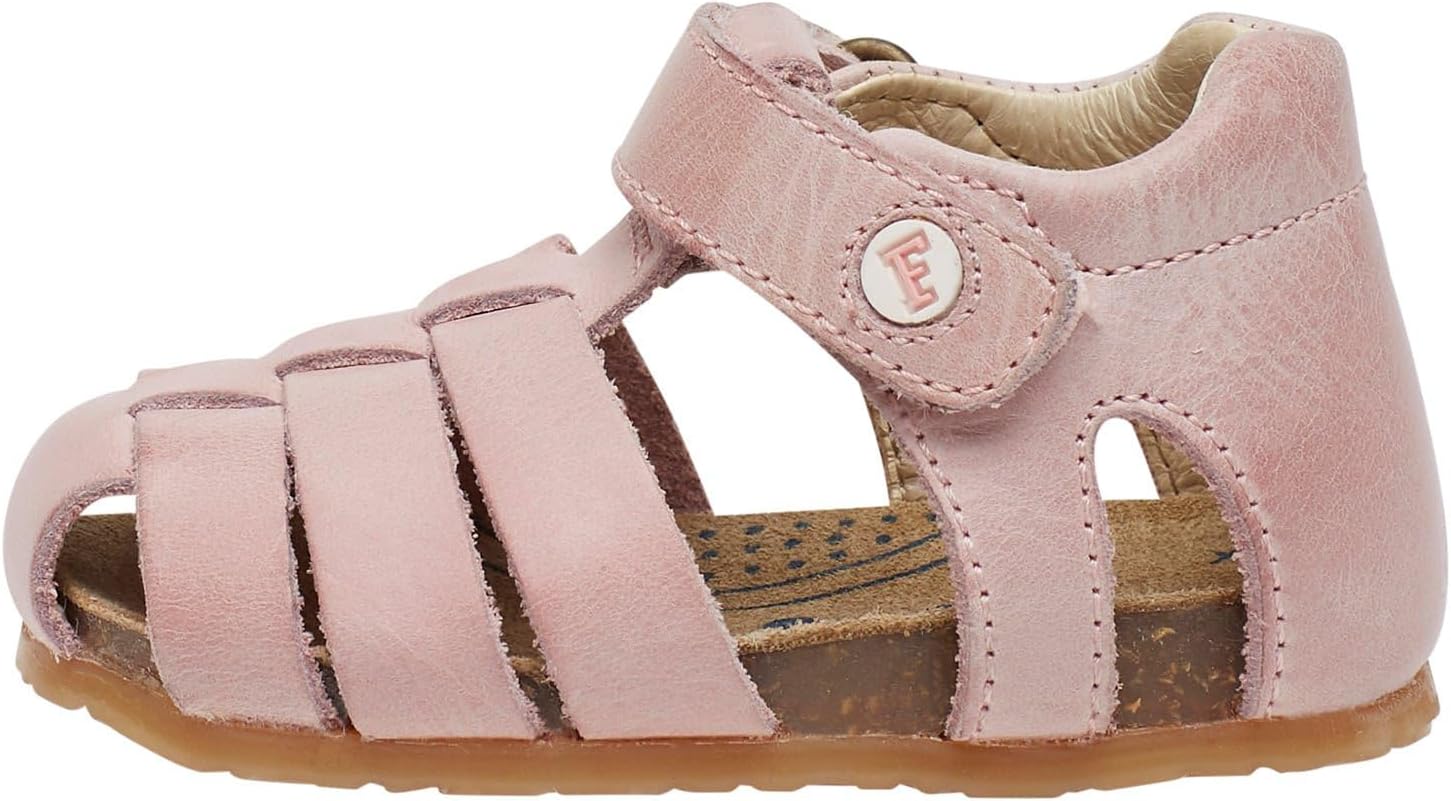 Detalle de Falcotto Sandali semi chiusi in pelle: stile e comfort con chiusura a strappo