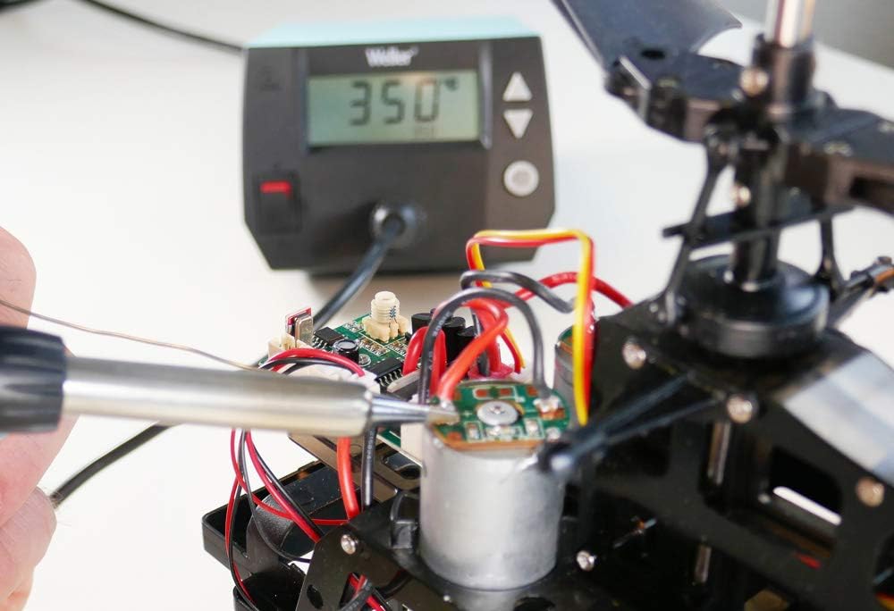 Detalle de Weller T0053298699, stacja lutownicza 70 W z wyświetlaczem LCD, niebieska