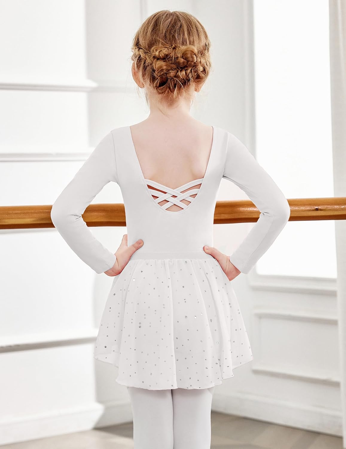 Detalle de Arshiner vestito da ballo classico per ragazze con body e gonna in chiffon