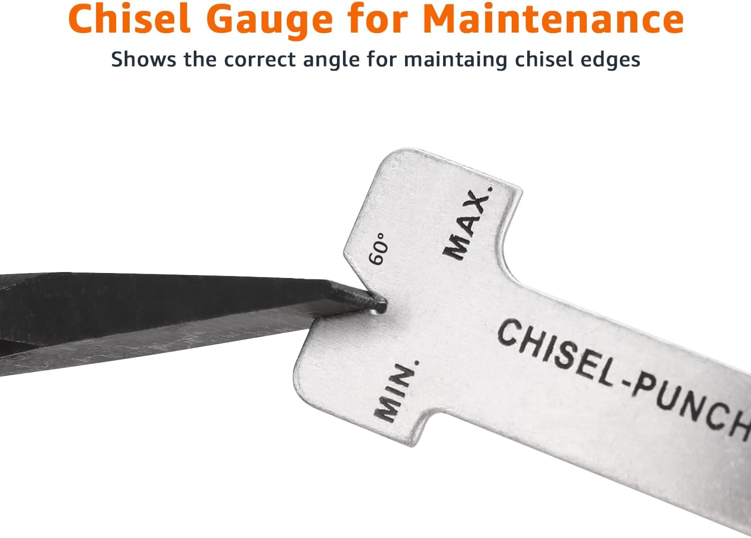 Detalle de Amazon Basics Stabiles Locher- und Meißel-Set aus Chrom-Vanadium-Stahl (16-tlg.)