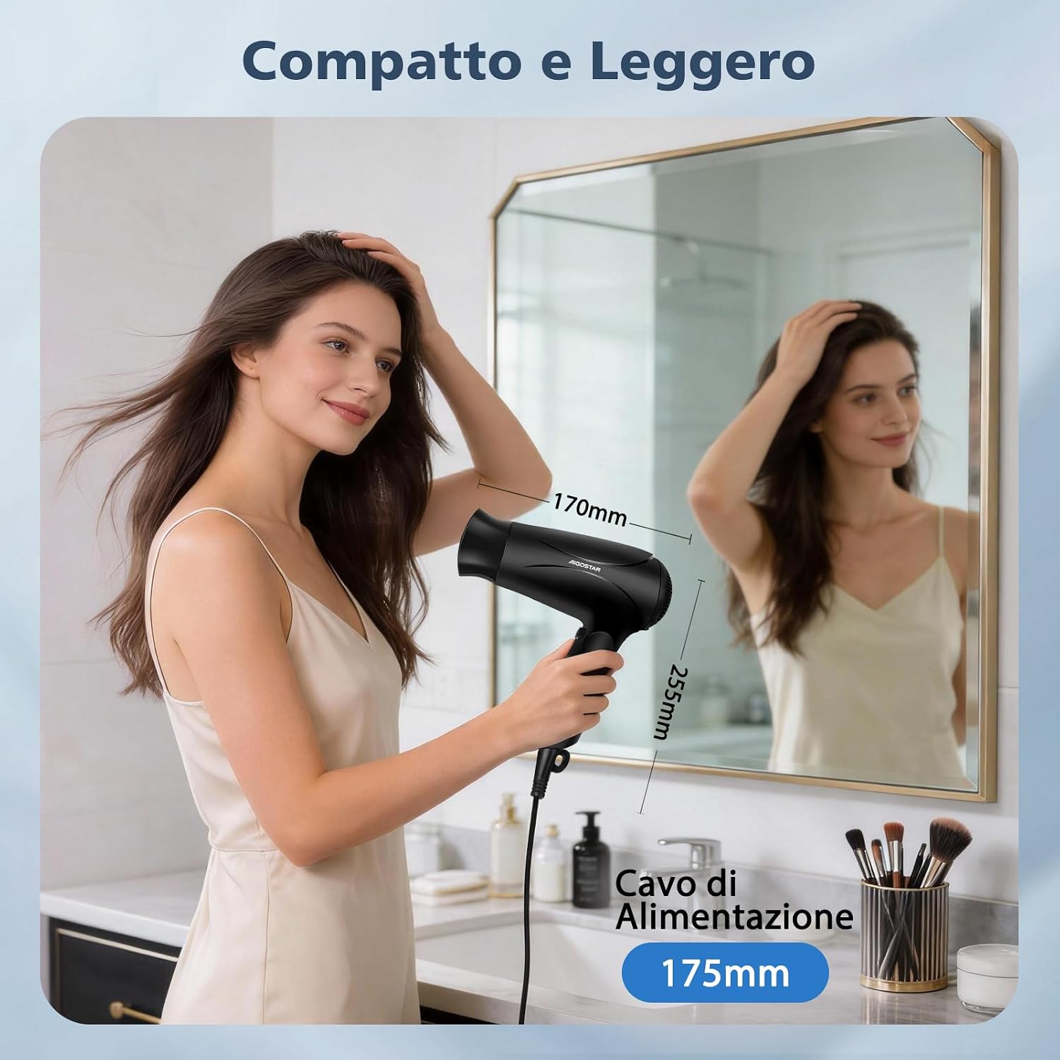 Detalle 2 de Aigostar Asciugacapelli Ionico 2400W 💇♀