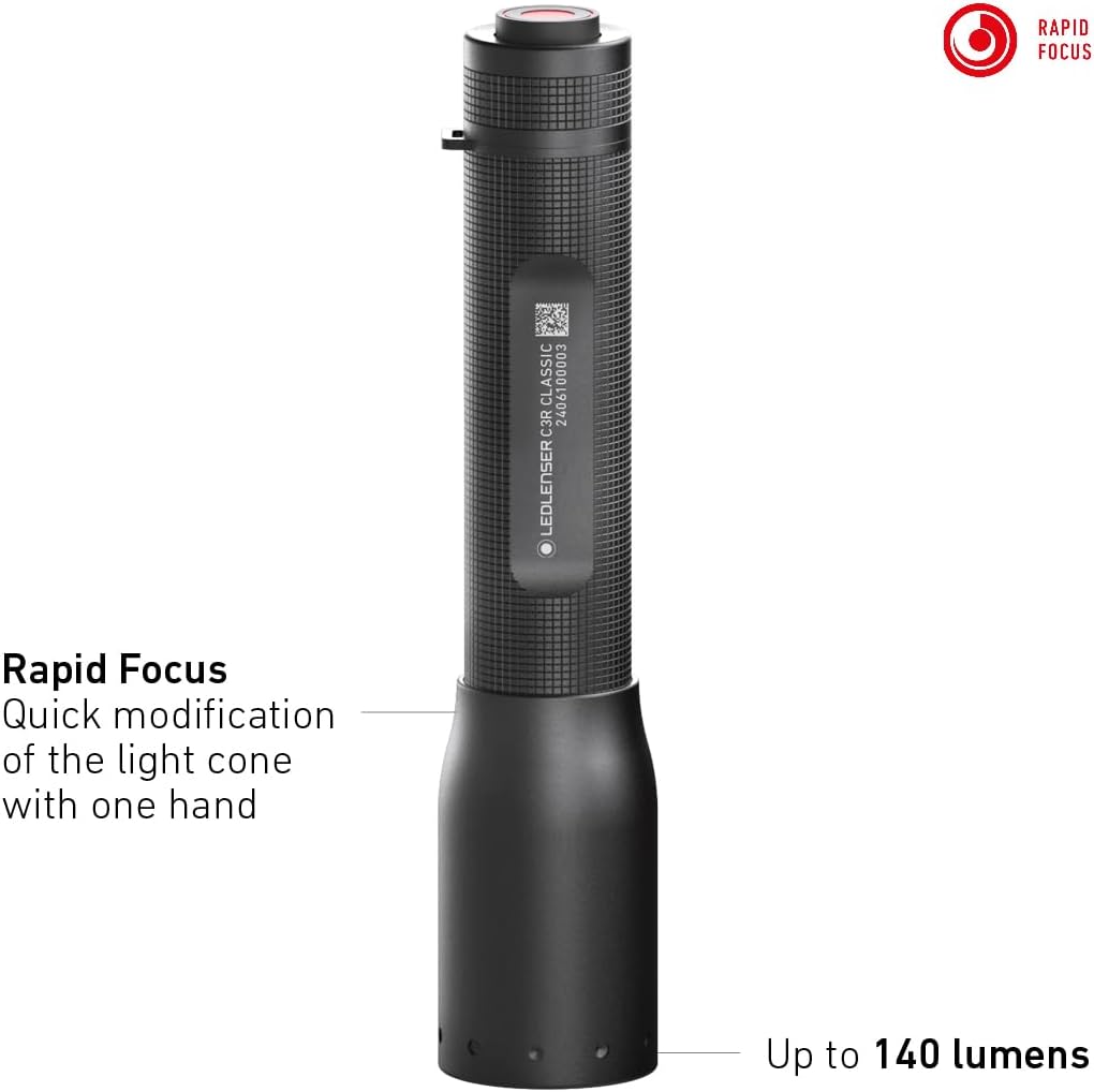 Thumbnail 3 de Ledlenser C3R Classic rechargeable LED torch (140 lumen) with adjustable focus