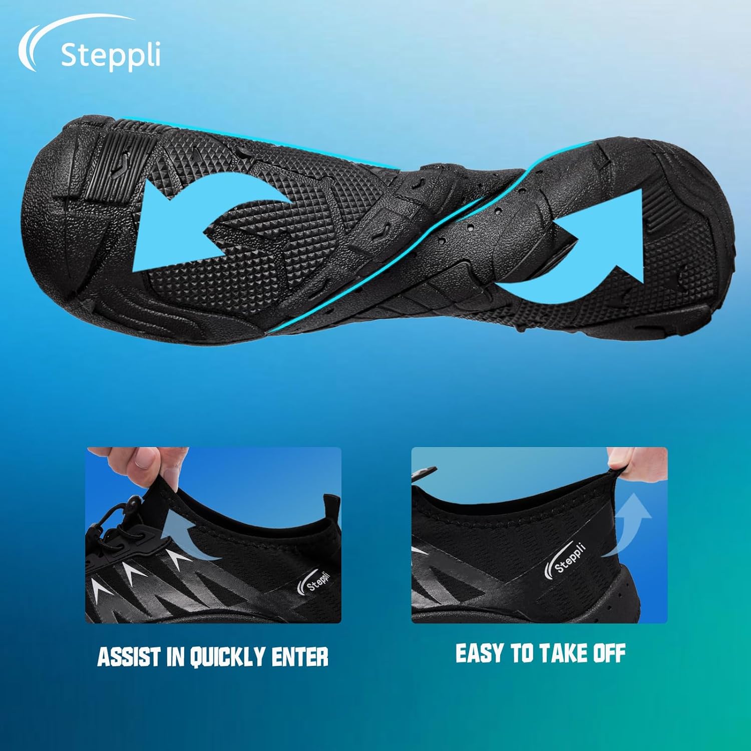 Thumbnail 3 de Steppli Water Shoes – Unisex Beach & Sea Barefoot‑Style Footwear
