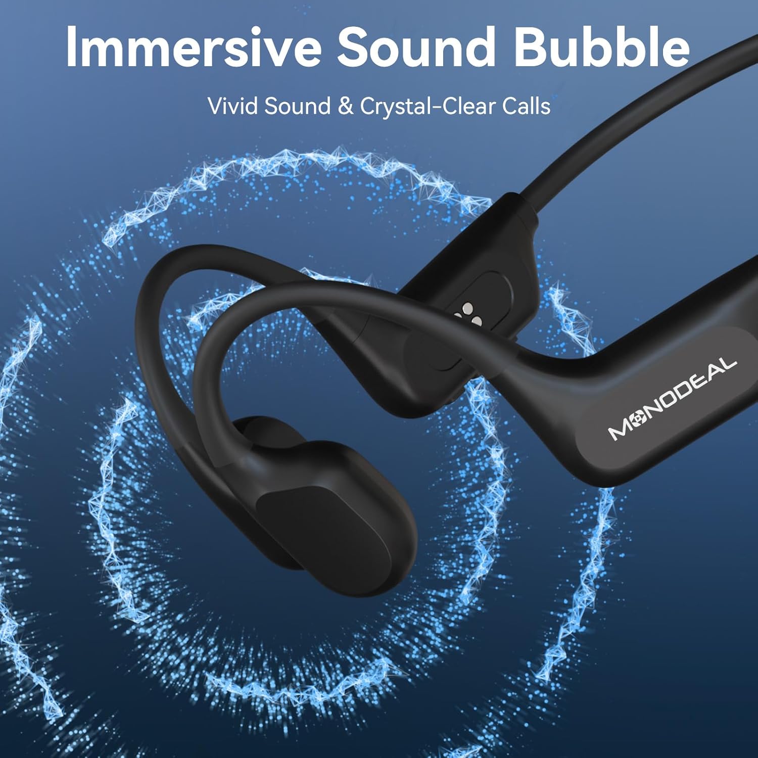 Thumbnail 4 de MONODEAL Knochenschall-Kopfhörer fürs Schwimmen: Bluetooth 6.0, IPX8, 16 GB MP3