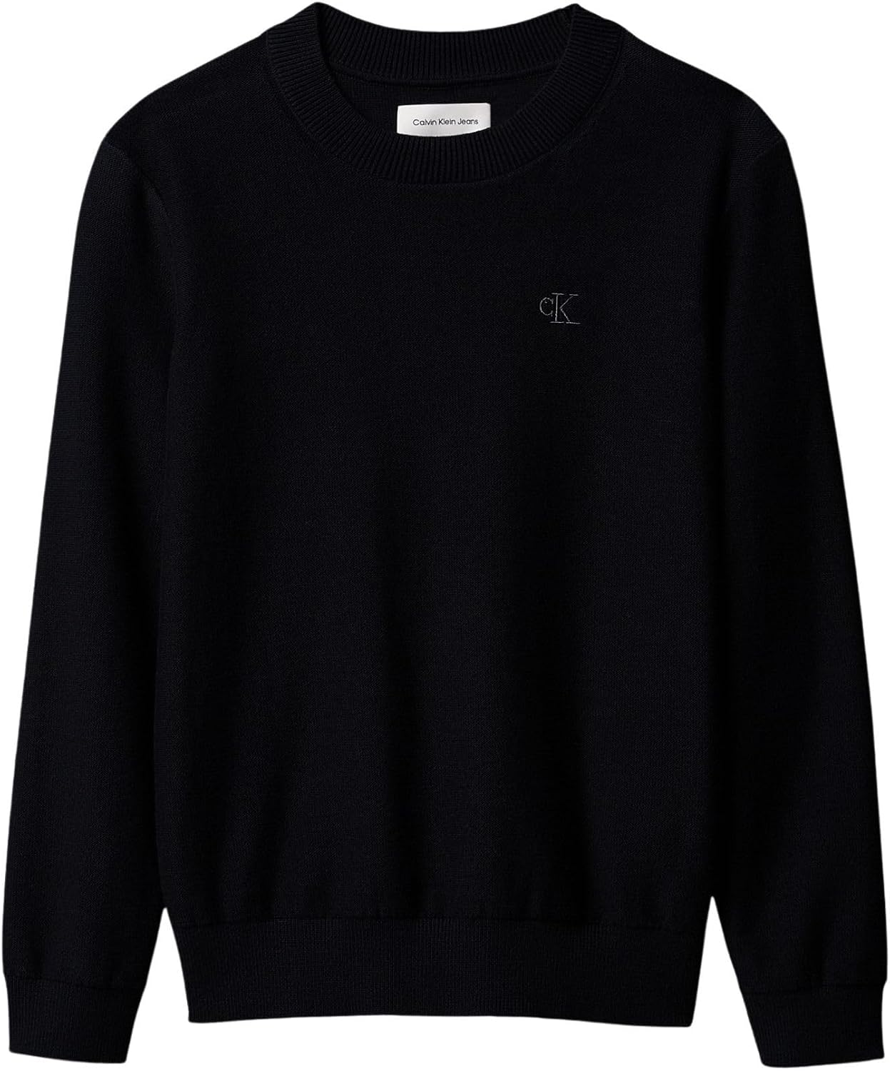 Detalle de Calvin Klein Maglioncino Bambino Art IB0IB02641 – stile autentico e sostenibile per i più piccoli
